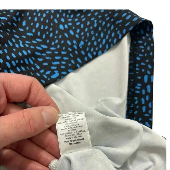 Chubbies Performance Polo Shirt Size Med Multi Color Black Pink Blue Speckle - Picture 8 of 12